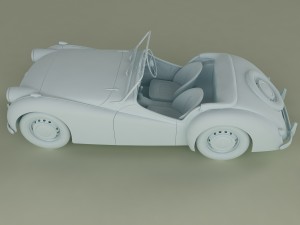 triumph tr1 prototype 3D Model