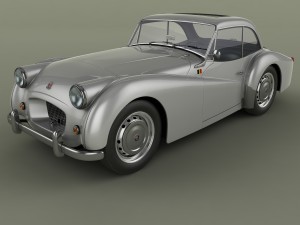 triumph tr2 francorchamps coupe 3D-Modell