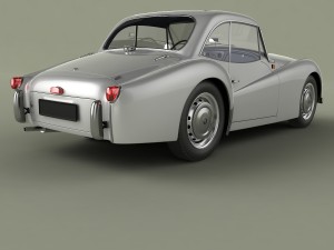 triumph tr2 francorchamps coupe Modelo 3D