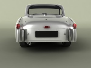 triumph tr2 francorchamps coupe Modelo 3D