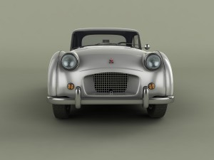 triumph tr2 francorchamps coupe Modelo 3D