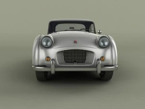 triumph tr2 francorchamps coupe 3D Model
