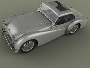 triumph tr2 francorchamps coupe Modelo 3D