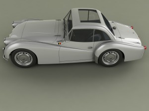 triumph tr2 francorchamps coupe Modelo 3D