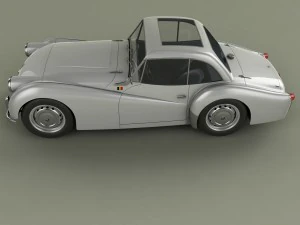 triumph tr2 francorchamps coupe 3D Model
