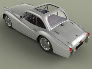triumph tr2 francorchamps coupe Modelo 3D