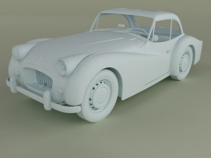 triumph tr2 francorchamps coupe Modelo 3D