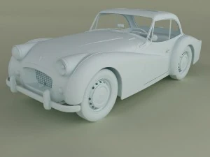 triumph tr2 francorchamps coupe 3D Model