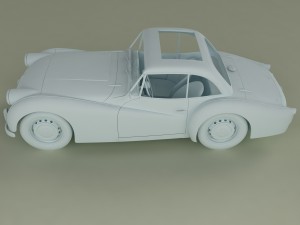 triumph tr2 francorchamps coupe Modelo 3D
