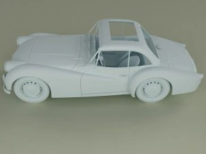 triumph tr2 francorchamps coupe 3D Model