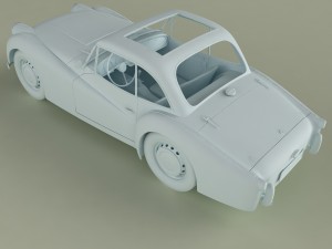 triumph tr2 francorchamps coupe Modelo 3D
