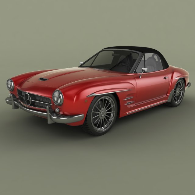Duesen bayern mystar 190 sl Modelo 3D .c4d .max .obj .3ds .fbx .stl .blend 