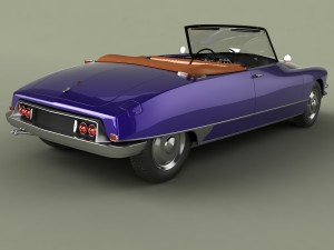citroen ds 19 cabriolet 3D 模型
