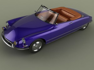 citroen ds 19 cabriolet 3D 模型