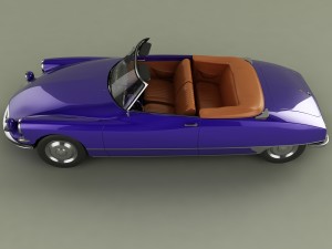 citroen ds 19 cabriolet 3D 模型