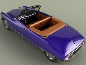 citroen ds 19 cabriolet 3D 模型