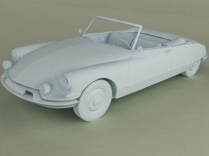 citroen ds 19 cabriolet 3D 模型