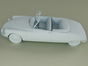 citroen ds 19 cabriolet 3D 模型