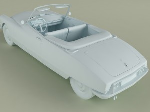 citroen ds 19 cabriolet 3D 模型