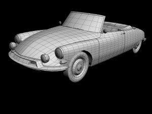 citroen ds 19 cabriolet 3D 模型