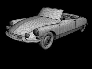 citroen ds 19 cabriolet 3D 模型