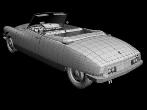 citroen ds 19 cabriolet 3D 模型