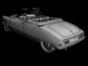 citroen ds 19 cabriolet 3D Model