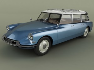 citroen ds 19 break 3D-Modell