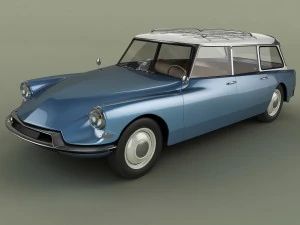 citroen ds 19 break 3D Model