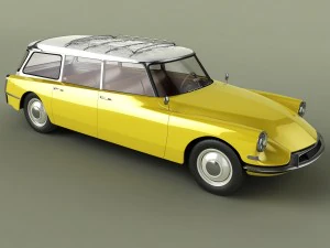 citroen ds 19 break 3D Model
