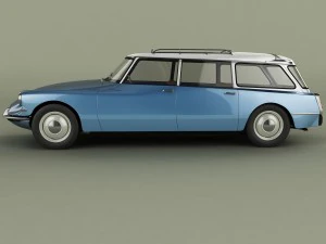 citroen ds 19 break 3D Model