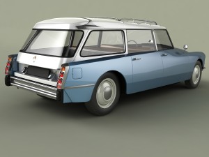 citroen ds 19 break 3Dモデル