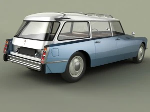 citroen ds 19 break 3D Model