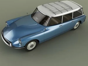 citroen ds 19 break 3D Model