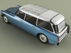 citroen ds 19 break 3D Model