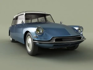 citroen ds 19 break 3D Model
