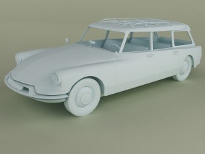 citroen ds 19 break 3Dモデル