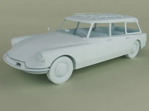 citroen ds 19 break 3D Model