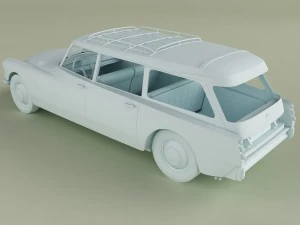 citroen ds 19 break 3D Model
