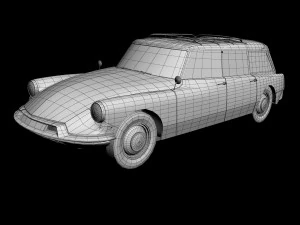 citroen ds 19 break 3D Model