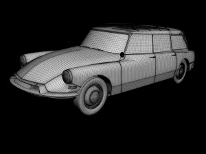 citroen ds 19 break 3D Model