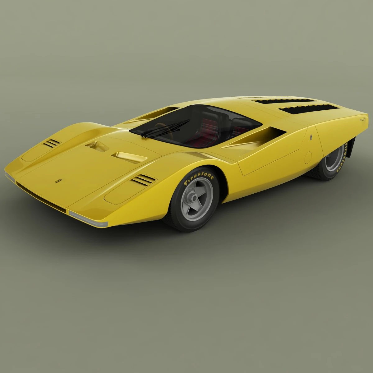 ferrari 512s berlinetta speciale concept 3D Model .c4d .max .obj .3ds .fbx .stl .blend 