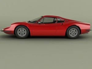 dino ferrari 206 gt 3D Model