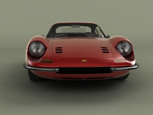 dino ferrari 206 gt 3D मॉडल