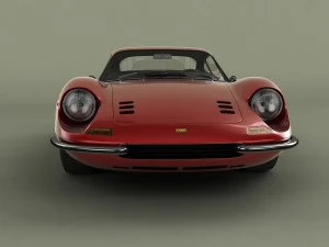 dino ferrari 206 gt 3D Model