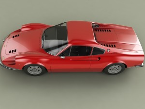 dino ferrari 206 gt 3D मॉडल