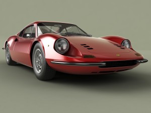dino ferrari 206 gt 3D मॉडल