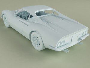 dino ferrari 206 gt 3D मॉडल