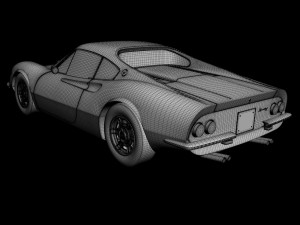 dino ferrari 206 gt 3D मॉडल