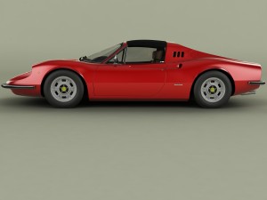 dino ferrari 246 gts 3D मॉडल